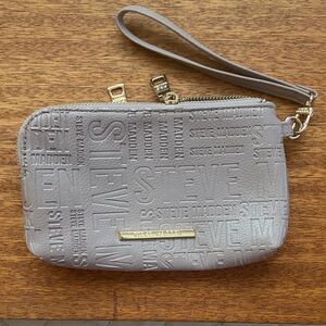 Steve Madden Embossed Mauve Wristlet NWOT